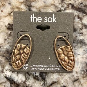 The Sak Bronze/gold Textured Earrings